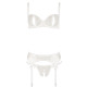 Cottelli Delicate Bra Set White
