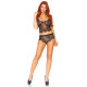 Leg Avenue Eyelash Lace Cami and Boy Shorts