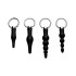Master Series 4 Piece Silicone Anal Ringed Rimmer Set