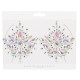 Dazzling Nipple Bling Sticker