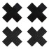 Peekaboo Pasties Classic Black X