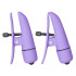 Nipplettes Vibrating Adjustable Purple Nipple Clamps