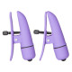 Nipplettes Vibrating Adjustable Purple Nipple Clamps